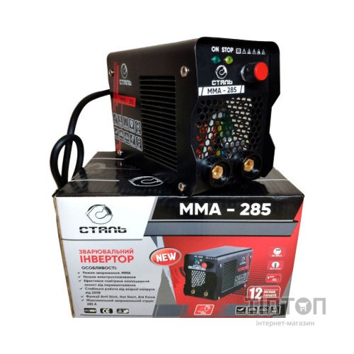 Зварювальний апарат СТАЛЬ ММА-285, інверторний (113969)