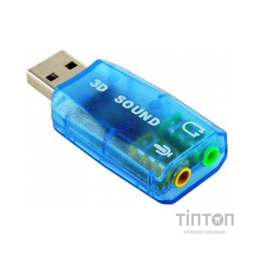 Звукова плата Dynamode USB 6(5.1) blue (USB-SOUNDCARD2.0 blue)