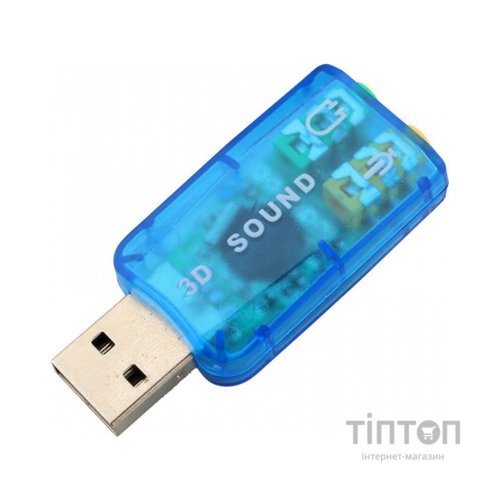 Звукова плата Dynamode USB 6(5.1) blue (USB-SOUNDCARD2.0 blue)