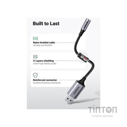 Звукова плата Ugreen CM477 black (30757)