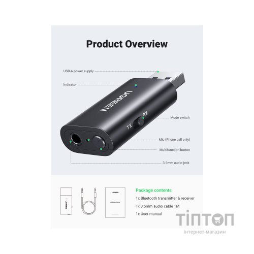 Звукова плата Ugreen CM523 (60300)