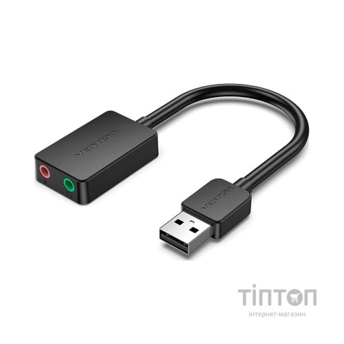 Звукова плата Vention Audio USB 2х3,5 мм jack 0.15m (CDYB0)