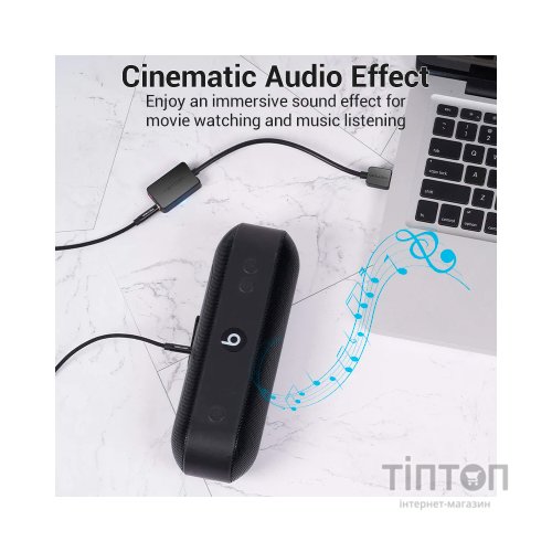 Звукова плата Vention Audio USB 2х3,5 мм jack 0.15m (CDYB0)